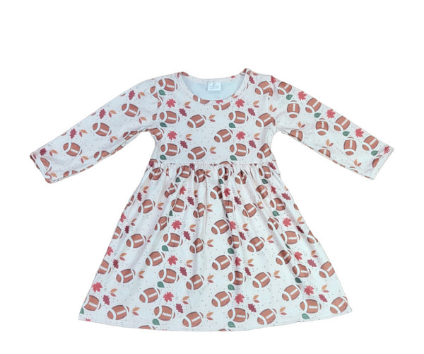 football-and-fall-yall-long-sleeve-milk-silk-dress Great Lakes kids - Sophia's Style-1